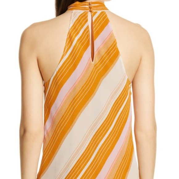 Joie Womens Cedra B Halter Top Silk Striped - Picture 2 of 6